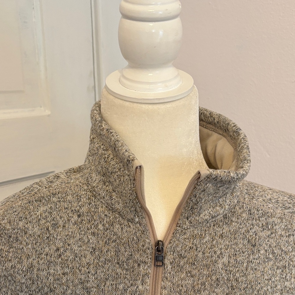 Patagonia Tan Fleece 1/4 Pullover Sweater - Picture 3 of 10